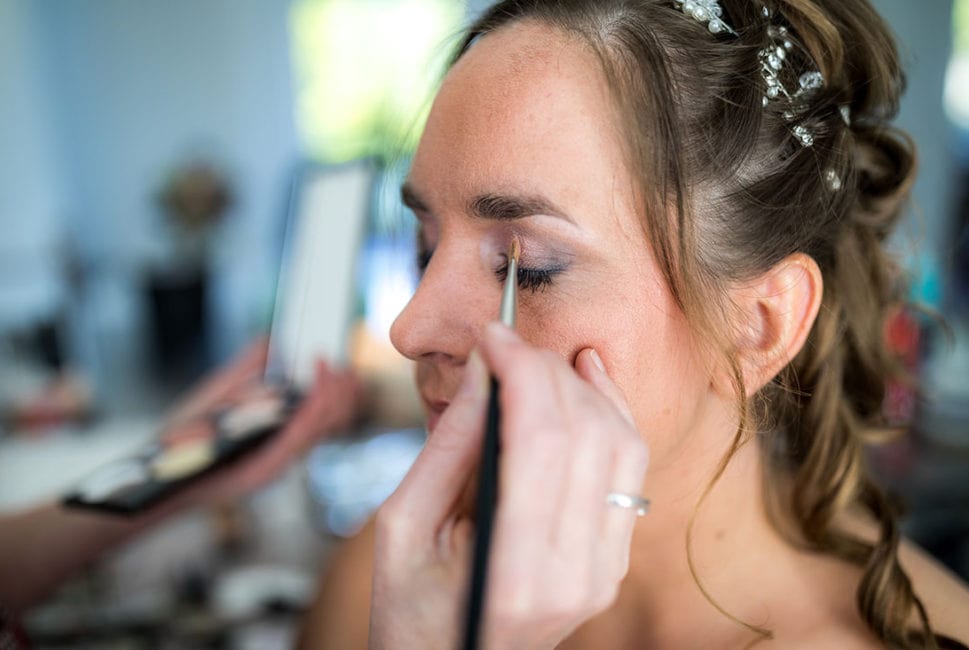 Visagie voor bruid Isabelle