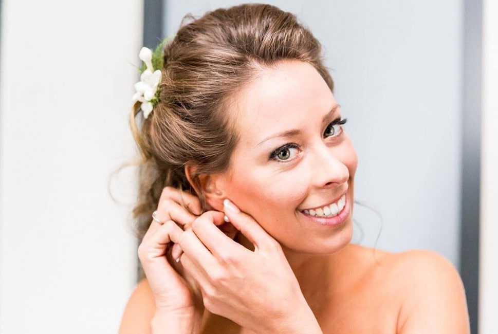 Bruidsvisagie en haarstyling voor trouwdag Yvonne