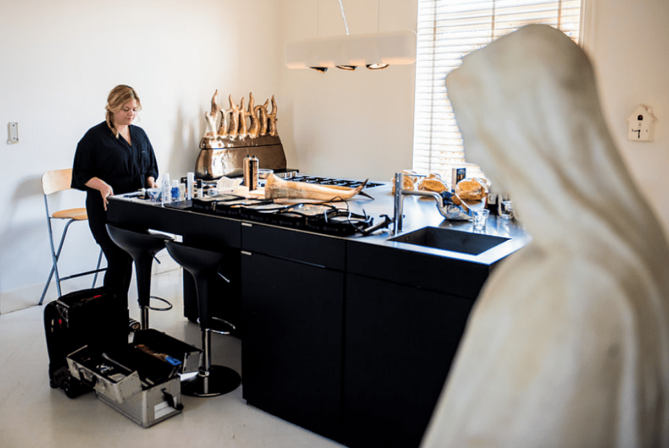 Bruid Myrthe Visagie en haarstyling