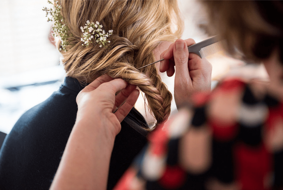 Bruid Myrthe Visagie en haarstyling